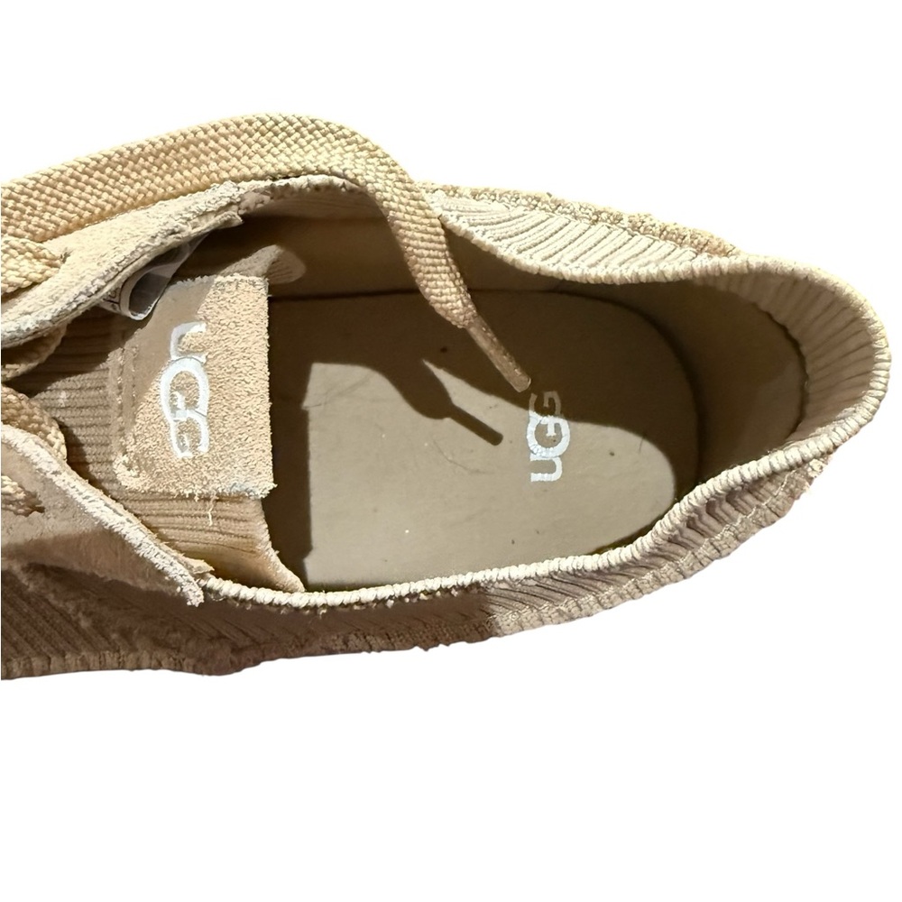 UGG Ez Duzzit Beige Platform Sneakers - Picture 9 of 11